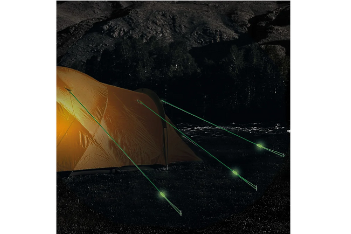 Komplet štirih fluorescentnih vrvic ProPlus 361802 za 4-metrski šotor