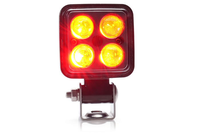 WAŚ 2244 W267 LED varnostna svetilka, rdeča opozorilna svetilka