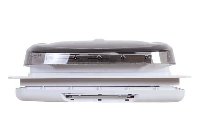 Avtomatski strešni ventilator PUNDMANN PLUS FAN za avtodome z osvetlitvijo, rolo zavesa 400×400 mm