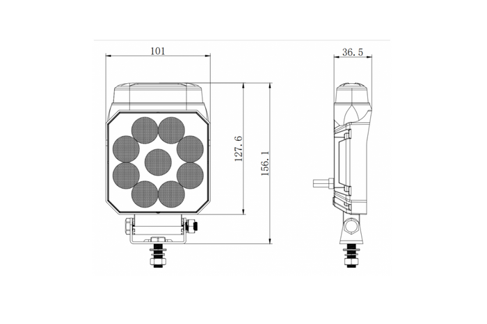KAMAR L2500 LED opozorilna/vzvratna luč 2 funkciji