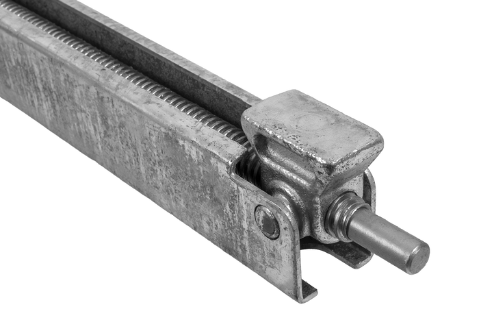 KNOTT 6X1197.007 raztegljiv kotni stabilizator za prikolico 1100 kg 498 mm
