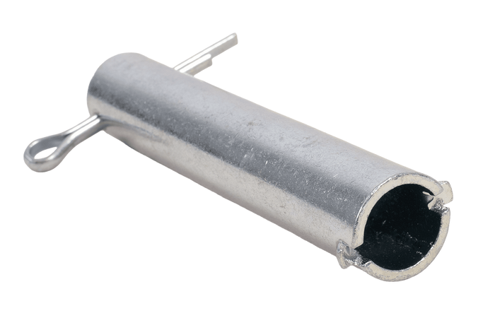 KNOTT 406025.001 os podpornega kolesa, puša 114x20mm