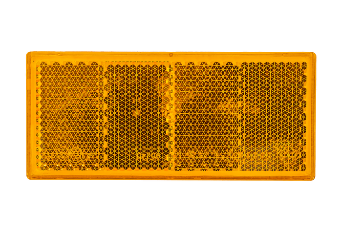 Reflektor oranžen reflektor za prikolice 90 x 40 mm