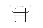 Pregrada za prtljažnik LAMP GRG-1, pregrada za pse/prtljago, 86–150 cm