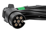 ASPÖCK 58-1022-087 električna inštalacija kabelski snop prikolice 4,5 m 7-polni bajonetni vtič 2x5-polni