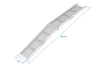ProPlus 390094 zložljive jeklene rampe za prikolice 203 cm 680 kg komplet 2 kosov